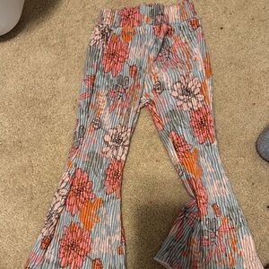 Floral Kids Bell-Bottom Pants